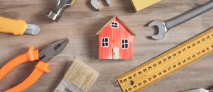 Miniature House With Carpentry Tools